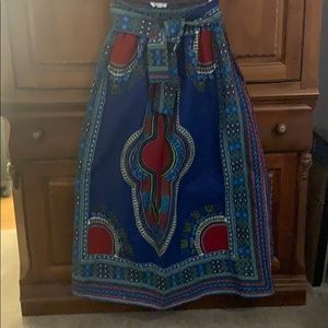 Aztec/African/Indian Print Skirt